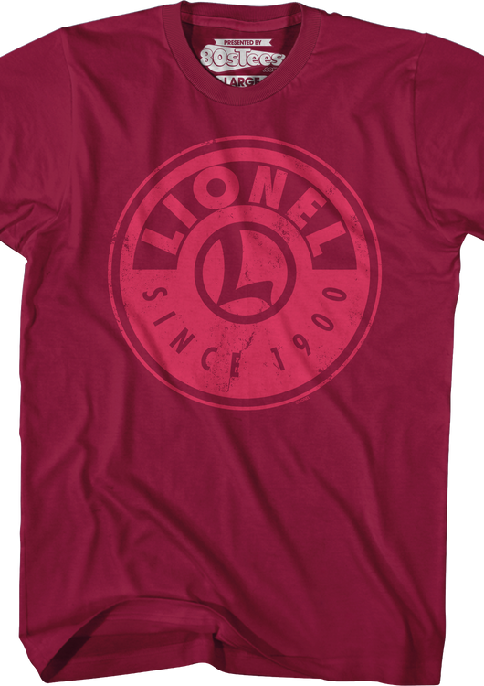 Cardinal Red Logo Lionel Trains T-Shirt - main product image