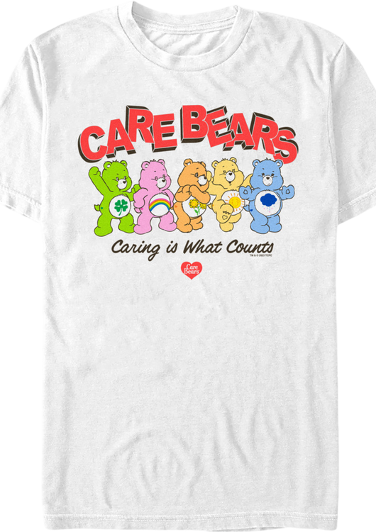 Caring Is What Counts Care Bears T-Shirt - main product image