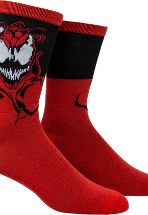 Carnage Marvel Comics Socks