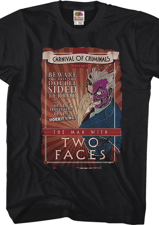 Carnival of Criminals Two-Face Batman T-Shirt - main product image