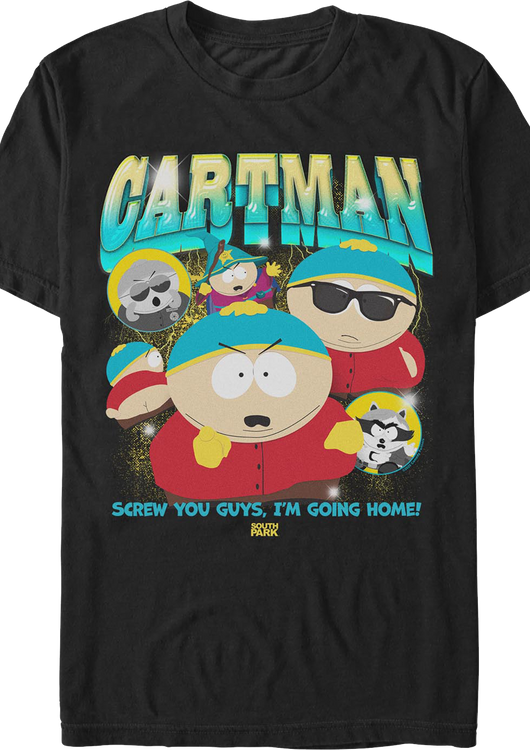 Cartman Screw You Guys South Park T-Shirt - main product image