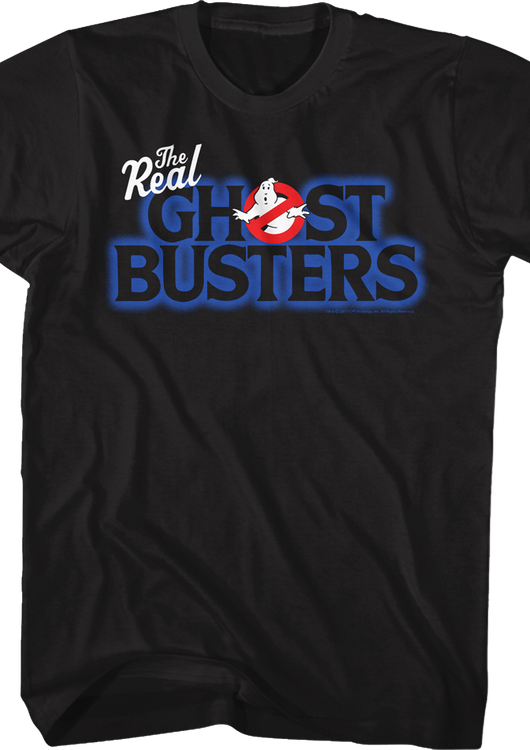 Cartoon Logo Real Ghostbusters T-Shirt - main product image