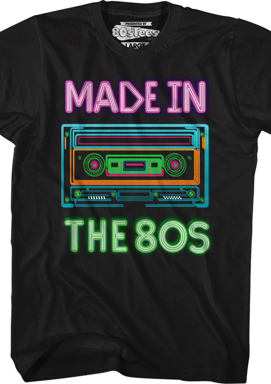 Cassette Tape Made In The 80s T-Shirt - main product image
