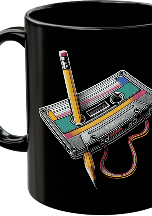 Cassette Tape Rewind Coffee Mug - main product image