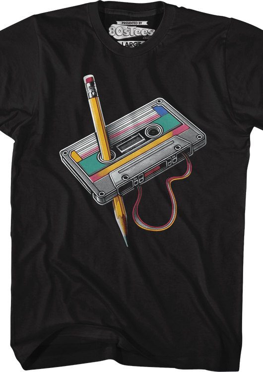 Cassette Tape Rewind T-Shirt - main product image
