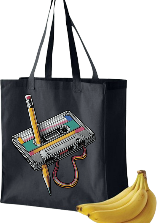 Cassette Tape Rewind Tote Bag - main product image