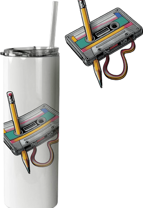 Cassette Tape Rewind Tumbler