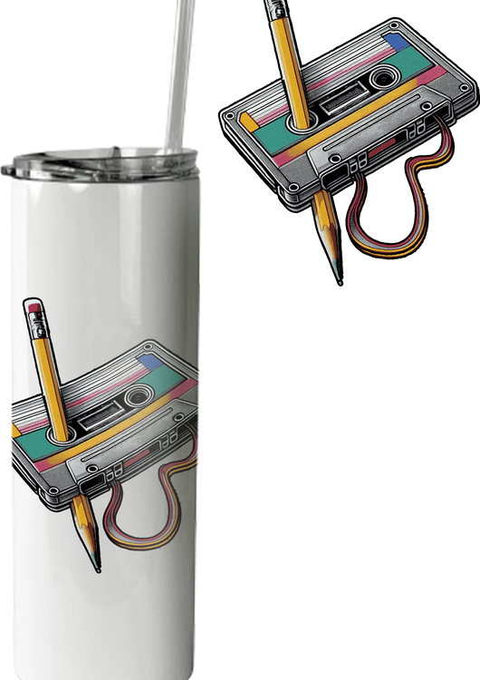 Cassette Tape Rewind Tumbler - main product image