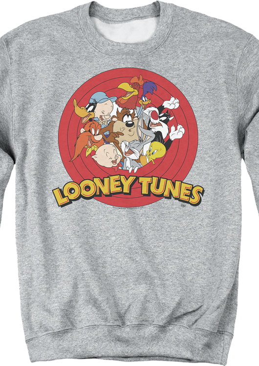 Cast And Logo Looney Tunes Sweatshirt - main product image