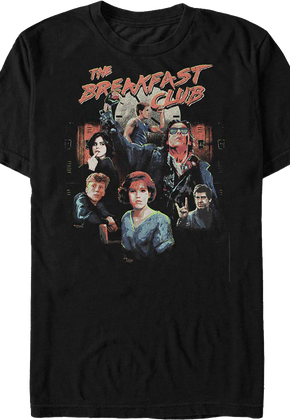 Cast Collage Breakfast Club T-Shirt