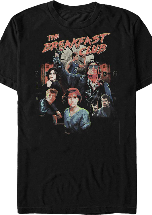 Cast Collage Breakfast Club T-Shirt - main product image