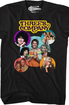 Cast Collage Three's Company T-Shirt