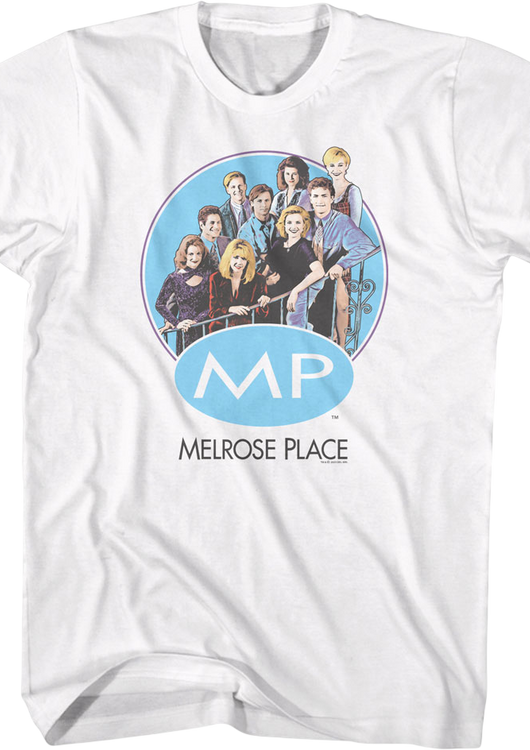 Cast On Stairs Melrose Place T-Shirt - main product image