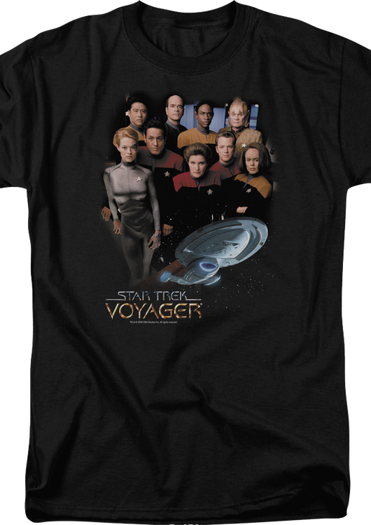 Cast Photo Star Trek Voyager T-Shirt - main product image
