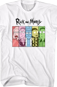 Cast Rick And Morty T-Shirt