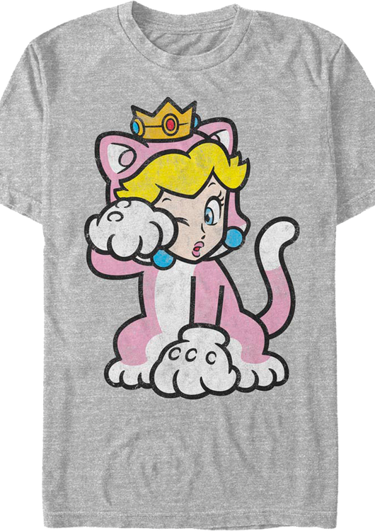 Cat Peach Super Mario Bros. T-Shirt - main product image