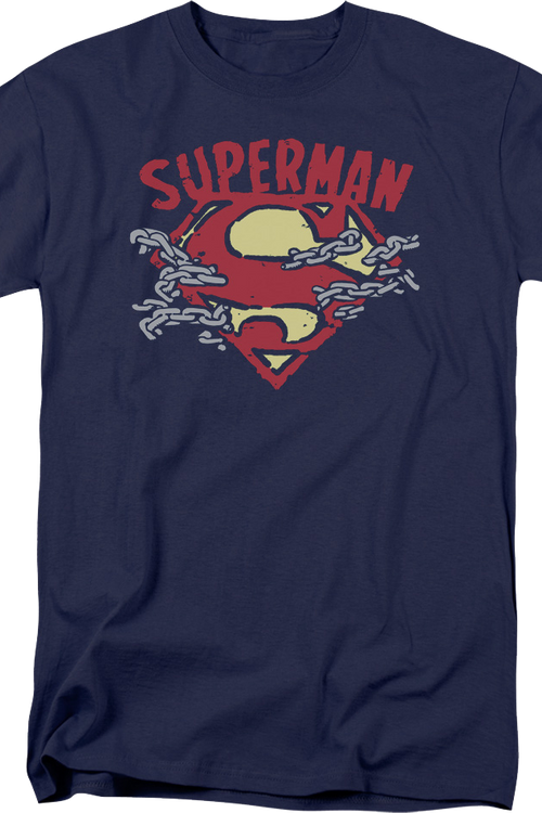 Chain Breaking Logo Superman DC Comics T-Shirtmain product image