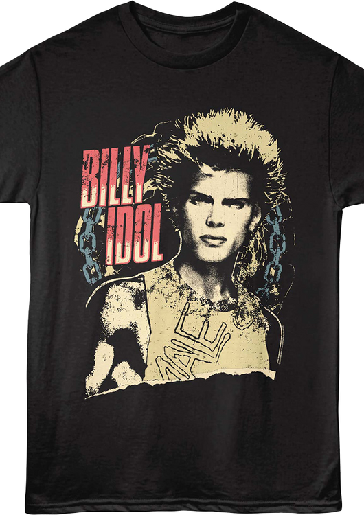 Chain Photo Billy Idol T-Shirt - main product image