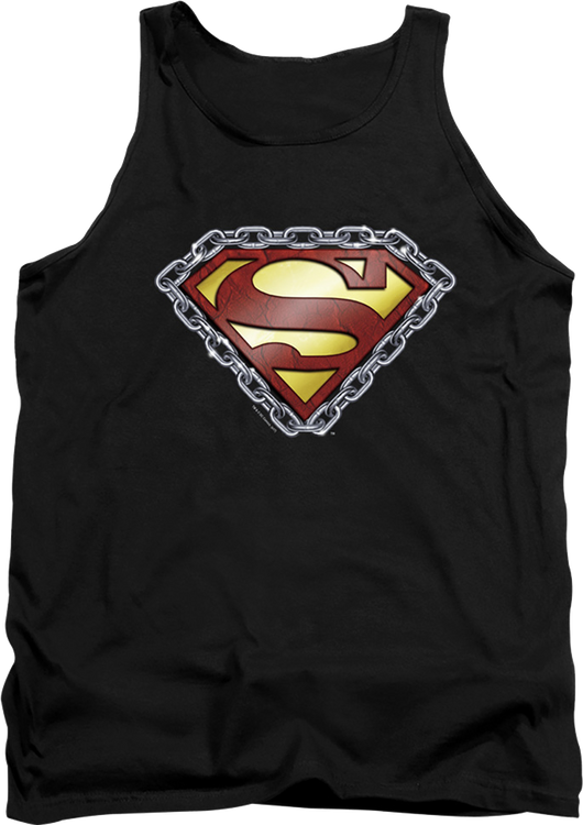 Chained Logo Superman Tank Top - main product image