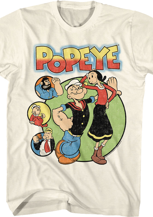 Character Circles Popeye T-Shirt - main product image