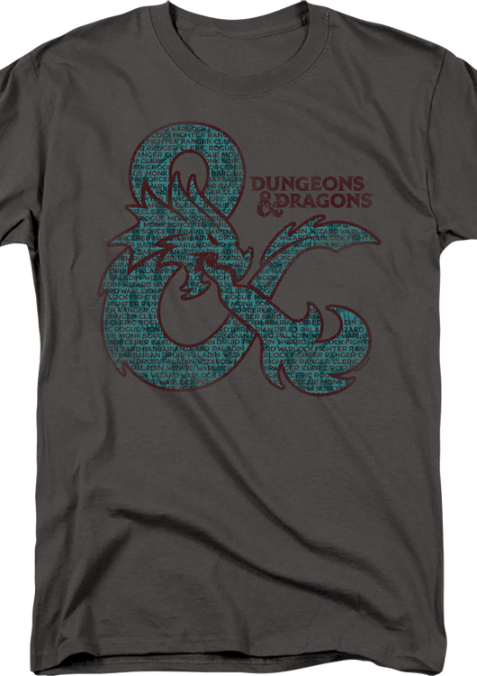 Character Classes Dungeons & Dragons T-Shirt - main product image