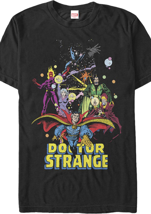 Character Collage Doctor Strange Marvel Comics T-Shirt - main product image