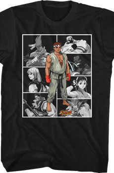 Character Collage Street Fighter T-Shirt