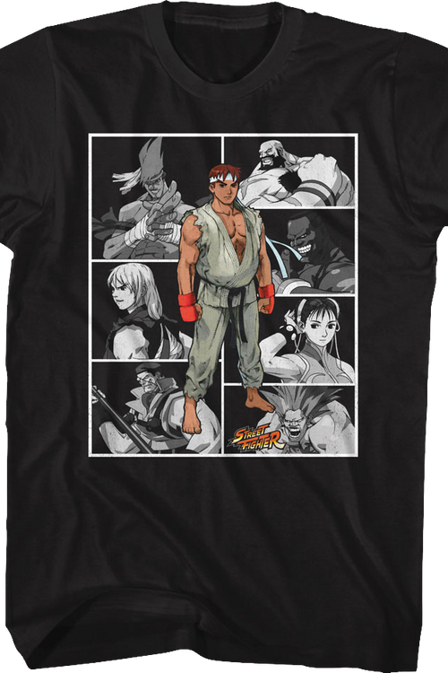 Character Collage Street Fighter T-Shirt - main product image