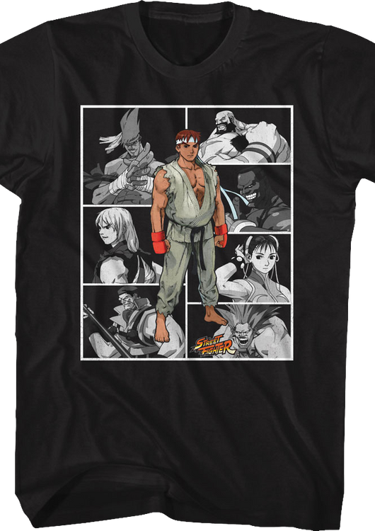 Character Collage Street Fighter T-Shirt - main product image
