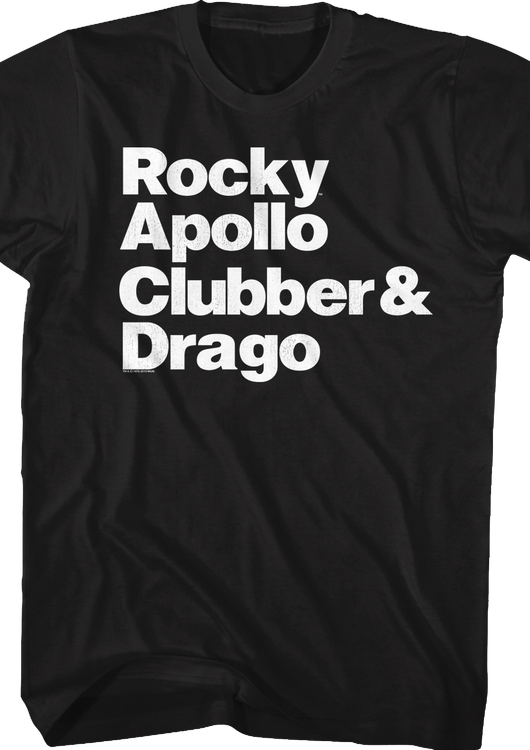 Character Names Rocky T-Shirt - main product image