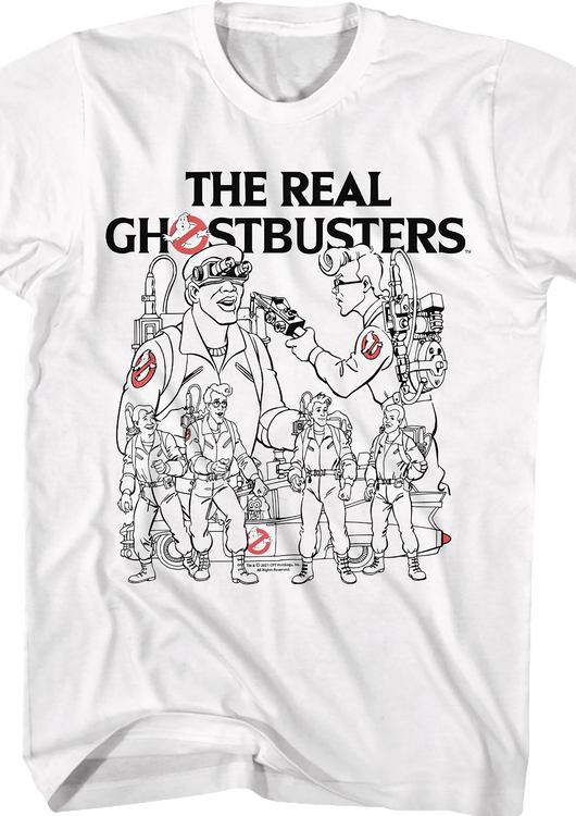 Character Sketches Real Ghostbusters T-Shirt - main product image