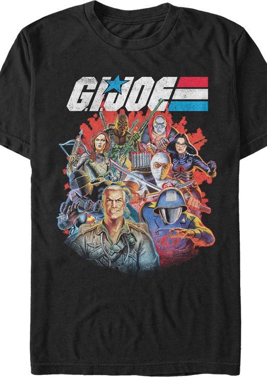 Characters Collage GI Joe T-Shirt - main product image