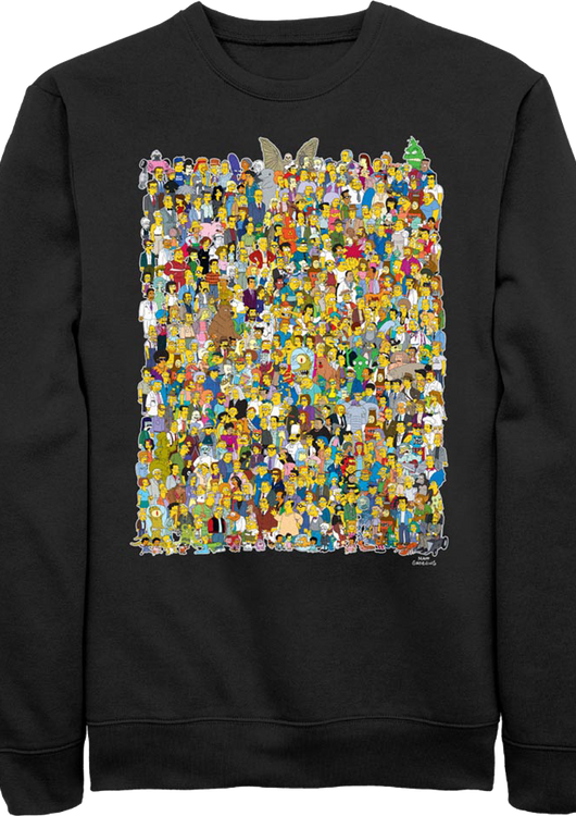 Characters Collage Simpsons Sweatshirt - main product image