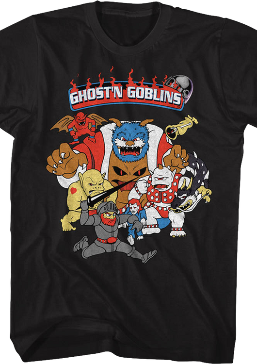 Arcade Flyer Ghosts 'N Goblins T-Shirt - main product image
