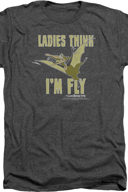 Charcoal Heather Ladies Think I'm Fly Land Before Time T-Shirtmain product image