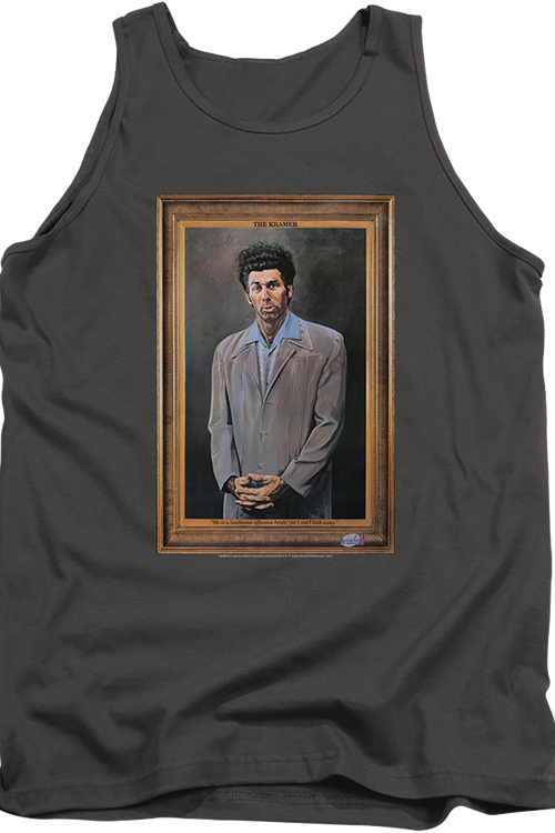 Charcoal Kramer Painting Seinfeld Tank Topmain product image