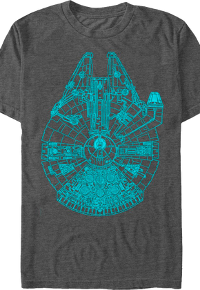 Charcoal Millennium Falcon Shirt