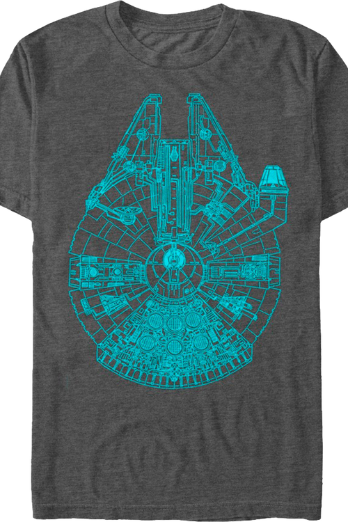 Charcoal Millennium Falcon Shirtmain product image