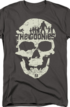 Charcoal Skull Silhouettes Goonies T-Shirt