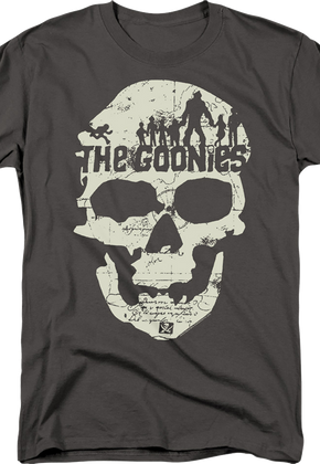 Charcoal Skull Silhouettes Goonies T-Shirt