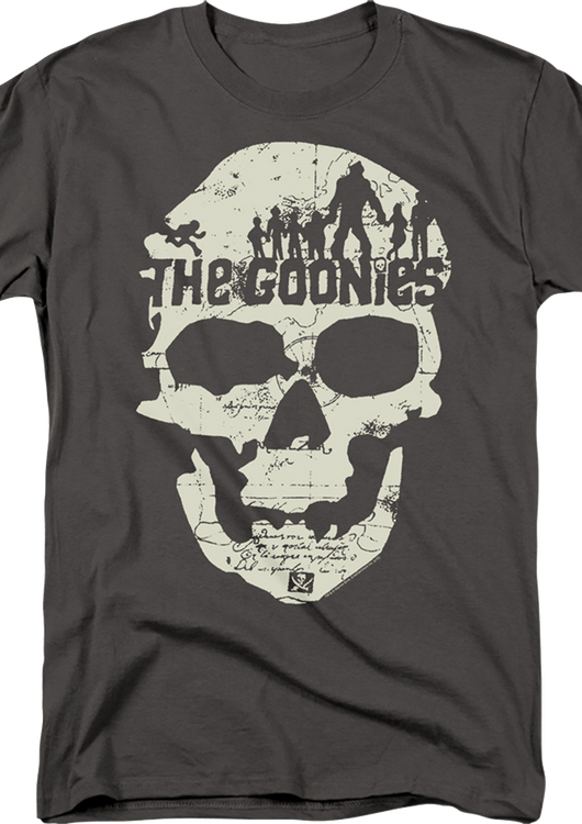 Charcoal Skull Silhouettes Goonies T-Shirt - main product image