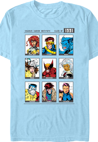 Charles Xavier Institute Class Of 1991 Marvel Comics T-Shirt