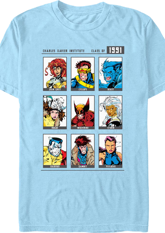 Charles Xavier Institute Class Of 1991 Marvel Comics T-Shirt - main product image