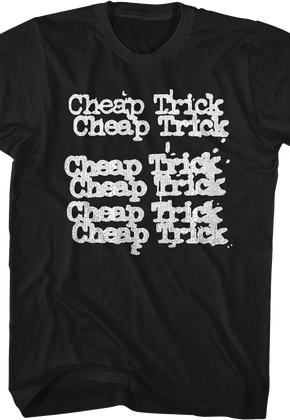 Repeating Logo Cheap Trick T-Shirt