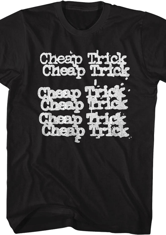 Repeating Logo Cheap Trick T-Shirt - main product image