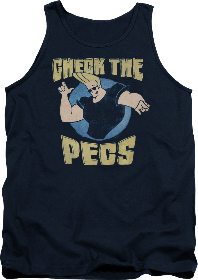 Check Pec Check The Pecs Johnny Bravo Tank Top