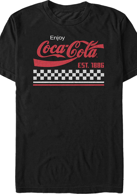 Checker Stripe Coca-Cola T-Shirt - main product image