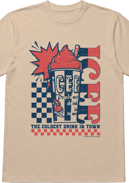 Checkerboard Coldest Drink In Town ICEE T-Shirt - main product image
