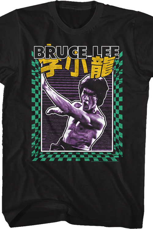 Checkerboard Strike Bruce Lee T-Shirtmain product image