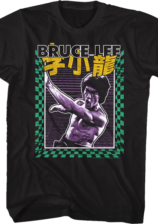 Checkerboard Strike Bruce Lee T-Shirt - main product image
